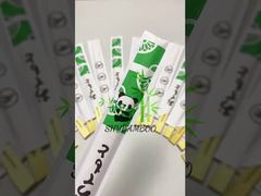 Umweltfreundliche Bambus-Essstäbchen in individueller Verpackung