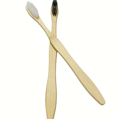 185mm Size Soft Bristles Biodegradable Bamboo Toothbrush Eco-Friendly Toothbrush