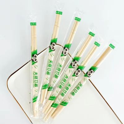 Einweg-Natur-Bamboo-Stoffel-Sticks, benutzerdefiniertes Verpackungspapier