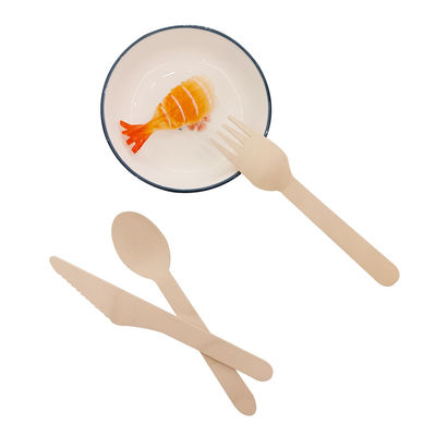 17cm Einweg-Bamboo-Schnitzel Hygienisch und Einweg-Bamboo-Gabeln Einweg