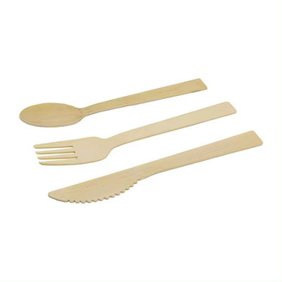 17cm Einweg-Bamboo-Schnitzel Hygienisch und Einweg-Bamboo-Gabeln Einweg