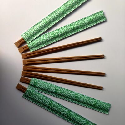 Papierverpackung Kohlenstoffverschmelzte Stäbchen Leichtgewicht Einweg-Bamboo-Stäbchen