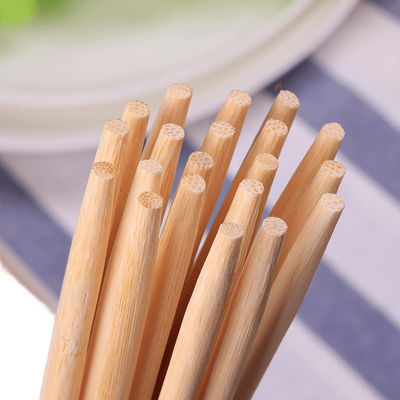 Flatware Typ Stäbchen Proben kostenlos. Fracht sammeln Bambus Stäbchen Einweg kundenspezifisch Bambus Runde scharfe Stäbchen