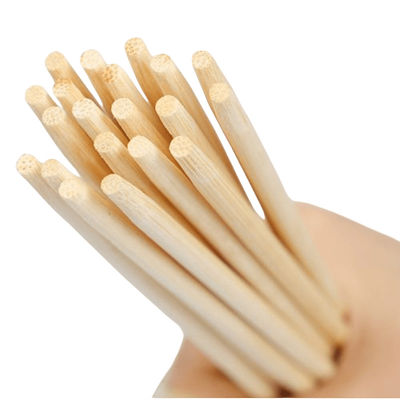 OPP Verpackung Bambus Runde Einweg-Stick Custom Naturfarbe Material Typ 100% natürliches Moso Bambus