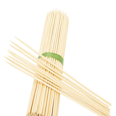 Natürliche Farbe Einweg-Bamboo-Barbecue-Stäbchen