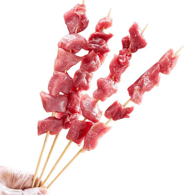 Natürliche Farbe Einweg-Bamboo-Barbecue-Stäbchen