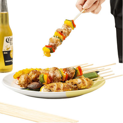Einweg-Bambusstäbchen für Barbecue ohne Stick