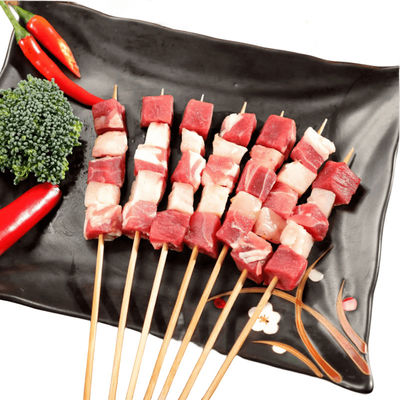 Biologisch abbaubare Bamboo-Skewers Barbecue-Skewersticks mit glatter Oberfläche