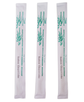 Wholesale delicate customize bamboo chopstick natural Round/Twin/Tensoge bamboo chopsticks individual paper sleeve