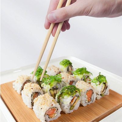 Polished Natural Moso Bamboo Twin Chopsticks - Insect-Resistant Custom Chopsticks for Restaurants and Households