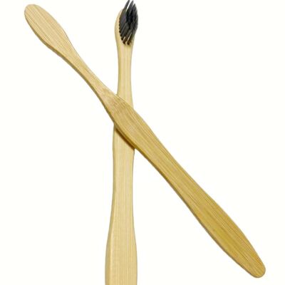 185mm Size Soft Bristles Biodegradable Bamboo Toothbrush Eco-Friendly Toothbrush