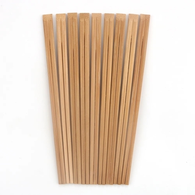 Einweg-Bambus-Essstäbchen 21cm oder 24cm Umweltfreundlich Speisen Karbonisiert Vollständig Geschlossen Papier